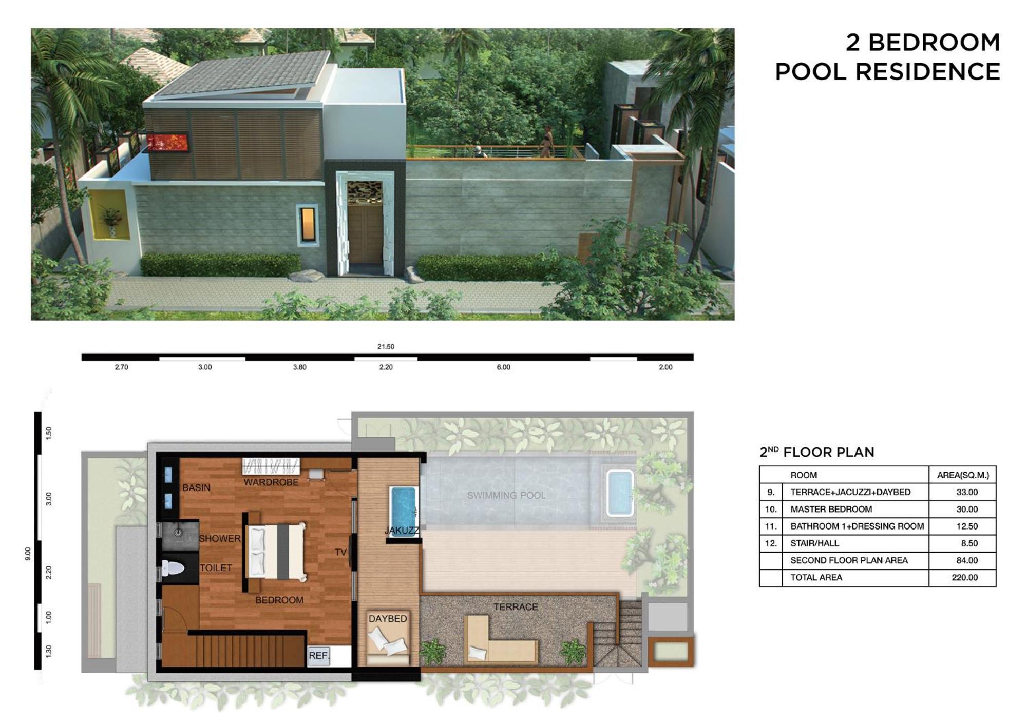 Two Bedroom Pool Residence